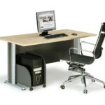 BASIC Γραφείο Απόχρωση Dark Grey - Beech 120x80x75cm