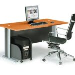 BASIC Γραφείο Απόχρωση Dark Grey - Cherry 150x80x75cm