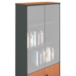 Γυάλινες πόρτες Βιβλιοθήκης-Α Γραφείου Για ΕΟ124,7 & ΕΟ126,7