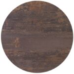 HPL (High Pressure Laminated) Επιφάνεια Τραπεζιού Απόχρωση Walnut Vintage Φ70cm/12mm