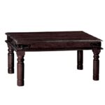 KAMI Τραπεζάκι Σαλονιού Καθιστικού, Ξύλο Sheesham Καρυδί 110x70x40cm