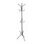 LEROY Καλόγερος Μέταλλο Βαφή Silver 38x38x176cm