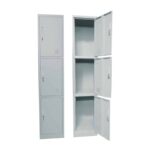 LOCKER 3 Θέσεων Μέταλλο Βαφή Γκρι 38x45x185cm