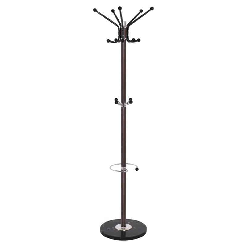 MARGO Καλόγερος Περιστρεφόμενος MARGO Καλόγερος Περιστρεφόμενος, Μέταλλο Βαφή Καρυδί Φ37 H.170cm - Image 1