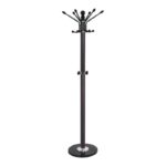 MARTA Καλόγερος Μέταλλο Βαφή Καρυδί Φ37 H.175cm