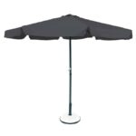 ΟΜΠΡΕΛΑ Αλουμινίου Σκελετός Ανθρακί - Ύφασμα Γκρι Φ 2m (H 2,2m)