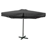 ΟΜΠΡΕΛΑ alu βαρέως τύπου Σκελετός Ανθρακί/Ύφ.Γκρι 250gr 4x4m (H 3,9m - σωλ.D60mm)