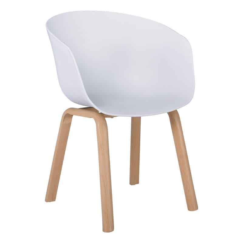 OPTIM Πολυθρόνα Μέταλλο Βαφή Φυσικό OPTIM Πολυθρόνα Μέταλλο Βαφή Φυσικό, PP Άσπρο 54x51x79cm - Image 1