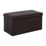 ORION Σκαμπό Αποθηκευτικό - Βοηθητικό, PU Σκούρο Καφέ 80x38x38cm