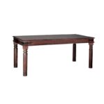 OSTIA Τραπέζι Τραπεζαρίας Κουζίνας, Ξύλο Sheesham Καρυδί 130x80x76cm