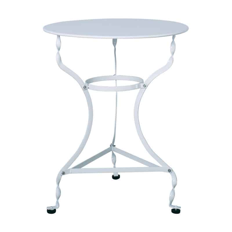 ΠΑΡΑΔΟΣΙΑΚΟ Τραπέζι - K/D - Μέταλλο Βαφή Άσπρο ΠΑΡΑΔΟΣΙΑΚΟ Τραπέζι - K/D - Μέταλλο Βαφή Άσπρο Φ60x71cm - Image 1