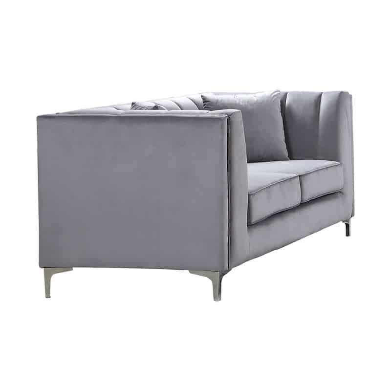 PARSON Kαναπές 2Θέσιος Σαλονιού - Καθιστικού PARSON Kαναπές 2Θέσιος Σαλονιού - Καθιστικού, Ύφασμα Velure Απόχρωση Σκούρο Γκρι 162x87x79cm - Image 1