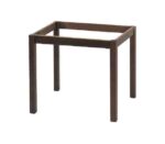 ΚΑΦΕΝΕΙΟΥ Βάση Τραπεζιού Οξιά Λυόμενο για Επιφάνεια 60x60cm, Βαφή Εμποτισμού Καρυδί 49x49x73cm