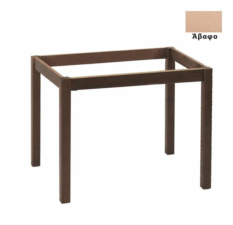 ΚΑΦΕΝΕΙΟΥ Βάση Τραπεζιού Οξιά Λυόμενη για Επιφάνεια 70x110cm Άβαφη ΚΑΦΕΝΕΙΟΥ Βάση Τραπεζιού Οξιά Λυόμενη για Επιφάνεια 70x110cm Άβαφη 59x99x73cm - Image 1