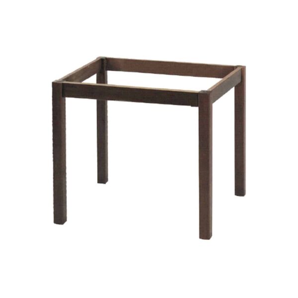 ΚΑΦΕΝΕΙΟΥ Βάση Τραπεζιού Οξιά Λυόμενο για Επιφάνεια 60x60cm, Βαφή Εμποτισμού Καρυδί 49x49x73cm - Image 2