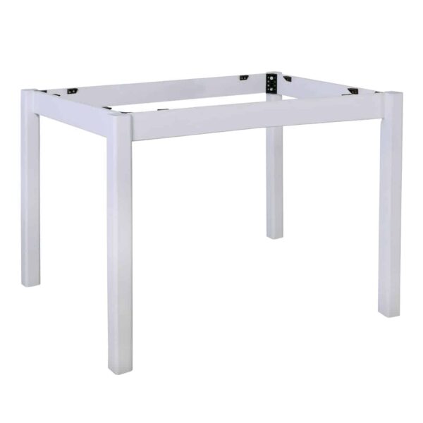 ΚΑΦΕΝΕΙΟΥ Βάση Τραπεζιού Οξιά Λυόμενη για Επιφάνεια 70x110cm Βαφή Εμποτισμού Λάκα Άσπρο 59x99x73cm - Image 2