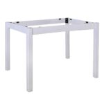 ΚΑΦΕΝΕΙΟΥ Βάση Τραπεζιού Οξιά Λυόμενη για Επιφάνεια 80x120cm Βαφή Εμποτισμού Λάκα Άσπρο 69x109x73cm - Image 2