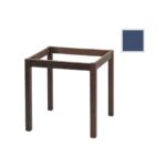 ΚΑΦΕΝΕΙΟΥ Βάση Τραπεζιού Οξιά Λυόμενη για Επιφάνεια 60x60cm, Βαφή Εμποτισμού Ανιλίνη Μπλε 49x49x73cm - Image 2