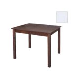 Ταβέρνας Τραπέζι Λυόμενο Οξιά - Κόντρα Πλακέ, Βαφή Εμποτισμού Λάκα Άσπρο 70x110x75cm - Image 2