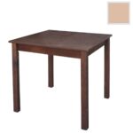 Ταβέρνας Τραπέζι Λυόμενο Οξιά - Κόντρα Πλακέ, Βαφή Εμποτισμού Φυσικό 80x80x75cm - Image 2