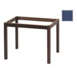 ΚΑΦΕΝΕΙΟΥ Βάση Τραπεζιού Οξιά Λυόμενη για Επιφάνεια 80x120cm Βαφή Ανιλίνη Εμποτισμού  Μπλε 69x109x73cm - Image 2