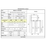 ΣΙΦΝΟΣ Σκαμπό BAR με Πλάτη, Οξιά Εμποτισμός Λάκα Γκρι, Κάθισμα Ψάθα 36x37x76/107cm - Image 3