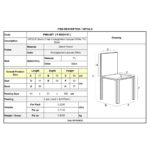 ΣΙΦΝΟΣ Καρέκλα Οξιά Βαφή Εμποτισμού Λάκα Άσπρο, Κάθισμα Pu Μαύρο 41x45x88cm - Image 3