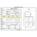 ΣΙΦΝΟΣ Σκαμπό BAR με Πλάτη, Οξιά Βαφή Εμποτισμός Καρυδί, Κάθισμα Pu Μαύρο 36x37x78/107cm - Image 3