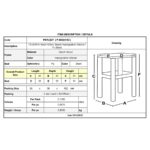 ΤΑΒΕΡΝΑΣ Σκαμπό Βοηθητικό, Οξιά Βαφή Εμποτισμός Καρυδί, Κάθισμα Pu Μαύρο 35x35x51cm - Image 3