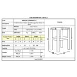 ΤΑΒΕΡΝΑΣ Σκαμπό Βοηθητικό, Οξιά Βαφή Εμποτισμός Λάκα Άσπρο, Κάθισμα Pu Μαύρο 35x35x51cm - Image 3