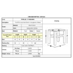 ΤΑΒΕΡΝΑΣ Χαμηλό Σκαμπό Βοηθητικό, Οξιά Εμποτισμού Καρυδί, Κάθισμα Ψάθα 35x35x35cm - Image 3