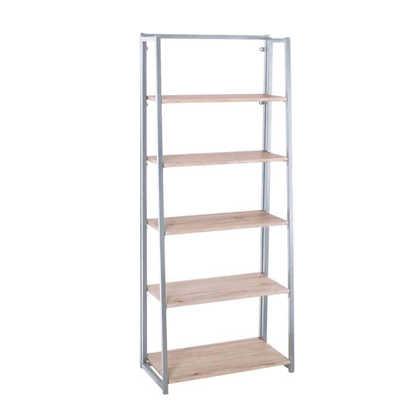 Ραφιέρα Πτυσσόμενη Μέταλλο Βαφή Άσπρο - Sonoma Ραφιέρα Πτυσσόμενη Μέταλλο Βαφή Άσπρο - Sonoma 64x32x153cm - Image 1