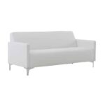 STYLE Καναπές Σαλονιού Καθιστικού 3Θέσιος, Pu Άσπρο K/D 164x71x72cm