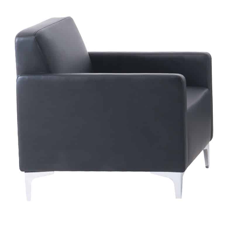 STYLE Πολυθρόνα Σαλονιού Καθιστικού STYLE Πολυθρόνα Σαλονιού Καθιστικού, Pu Μαύρο 64x71x72cm - Image 1