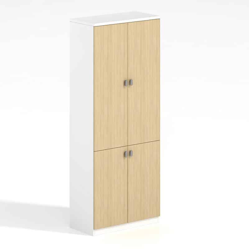 THESIS Ντουλάπα Γραφείου THESIS Ντουλάπα Γραφείου, Δίφυλλο, Απόχρωση Beech -Άσπρο 80x40x200cm - Image 1