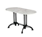 EKO Τραπέζι Αίθριο Oval Μαντέμι, Μάρμαρο 70x110x74cm Oval