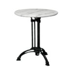 EKO Τραπέζι Τρίνυχο Μαντέμι, Μάρμαρο Φ60  H.74cm