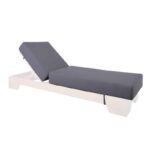 VERANO Μαξιλάρι Ξαπλώστρας (B) Ύφασμα Water Repellent, Γκρι με Φερμουάρ 205(75+130)x69/20cm