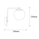 ΑΠΛΙΚΑ ΤΟΙΧΟΥ ΜΕΤΑΛΛΙΚΗ ΧΡΥΣΗ HM7301 15Χ26Χ22 εκ. - Image 2
