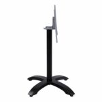 ΒΑΣΗ ΑΛΟΥΜΙΝΙΟΥ ΠΤΥΣΣΟΜΕΝΗ HM469.01 ΜΑΥΡΟ ΜΑΤ 66Χ66Χ72Υεκ. ΜΕ ΣΤΑΥΡΟ 48Χ48εκ. - Image 4