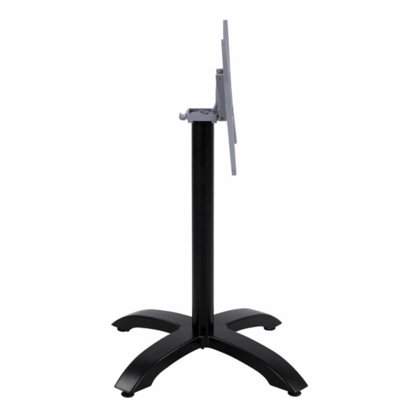 ΒΑΣΗ ΑΛΟΥΜΙΝΙΟΥ ΠΤΥΣΣΟΜΕΝΗ HM469.01 ΜΑΥΡΟ ΜΑΤ 66Χ66Χ72Υεκ. ΜΕ ΣΤΑΥΡΟ 48Χ48εκ. - Image 4