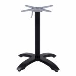 ΒΑΣΗ ΑΛΟΥΜΙΝΙΟΥ ΠΤΥΣΣΟΜΕΝΗ HM469.01 ΜΑΥΡΟ ΜΑΤ 66Χ66Χ72Υεκ. ΜΕ ΣΤΑΥΡΟ 48Χ48εκ. - Image 5