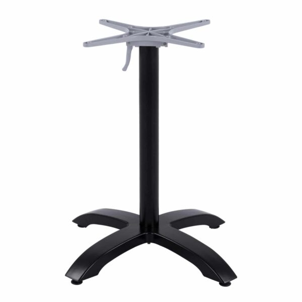 ΒΑΣΗ ΑΛΟΥΜΙΝΙΟΥ ΠΤΥΣΣΟΜΕΝΗ HM469.01 ΜΑΥΡΟ ΜΑΤ 66Χ66Χ72Υεκ. ΜΕ ΣΤΑΥΡΟ 48Χ48εκ. - Image 5