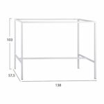 ΒΑΣΗ ΜΠΑΡ ΜΕΤΑΛΛΙΚΗ ΛΕΥΚΗ ΜΑΤ TS925 ΣΧΕΔΙΟ Π ΓΙΑ 138Χ57,5Χ103 ΕΠΙΦΑΝΕΙΑ - Image 2