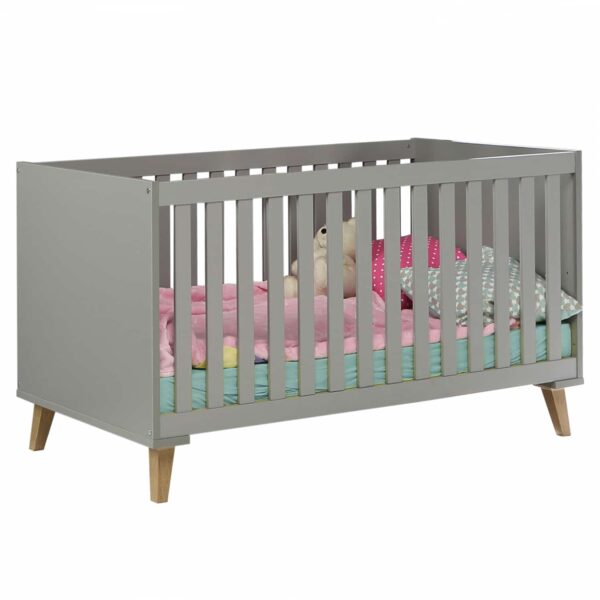 ΒΡΕΦΙΚΟ ΚΡΕΒΑΤΙ BAMBINI HM8841 ΑΝΟΙΧΤΟ ΓΚΡΙ ΦΥΣΙΚΟ 144 ΒΡΕΦΙΚΟ ΚΡΕΒΑΤΙ BAMBINI HM8841 ΑΝΟΙΧΤΟ ΓΚΡΙ ΦΥΣΙΚΟ 144,8 x76,9x83,4Υ εκ. - Image 1