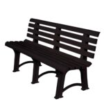 ATENA Παγκάκι Κήπου-Βεράντας, PP Ανθρακί 150x73x51cm - Image 2