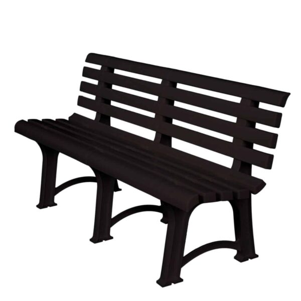 ATENA Παγκάκι Κήπου-Βεράντας, PP Ανθρακί 150x73x51cm - Image 2