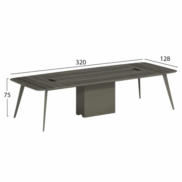 ΕΠΑΓΓΕΛΜΑΤΙΚΟ ΓΡΑΦΕΙΟ ΣΥΝΕΔΡΙΑΣΕΩΝ LUX SERIES ΣΤΑΧΤI ΜΟΚΑ 320Χ128Χ75Yεκ. HM2124 - Image 2