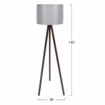 ΦΩΤΙΣΤΙΚΟ ΔΑΠΕΔΟΥ ΞΥΛΙΝΟ CAGNEY ΚΑΡΥΔΙ ΜΕ ΓΚΡΙ ΚΑΠΕΛΟ HM7272.03 Φ38x145 εκ. - Image 2