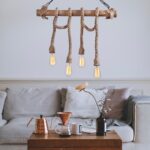 ΦΩΤΙΣΤΙΚΟ ΟΡΟΦΗΣ 4ΦΩΤΟ ΞΥΛΙΝΟ ΜΕ ΣΧΟΙΝΙ HM7321 65x8x82 εκ. - Image 2